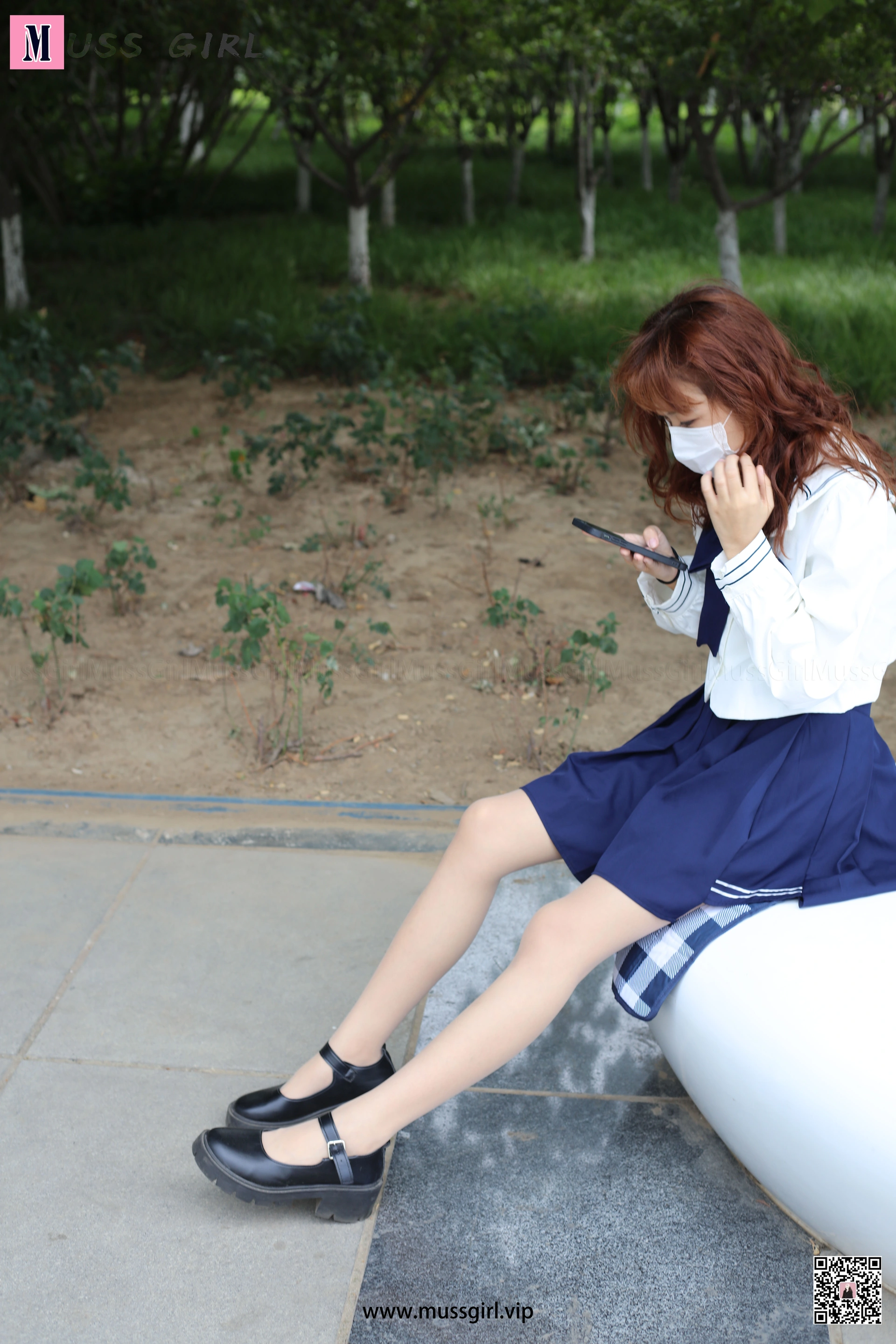[MussGirl慕丝女郎] NO.213 公园JK制服肉丝 2